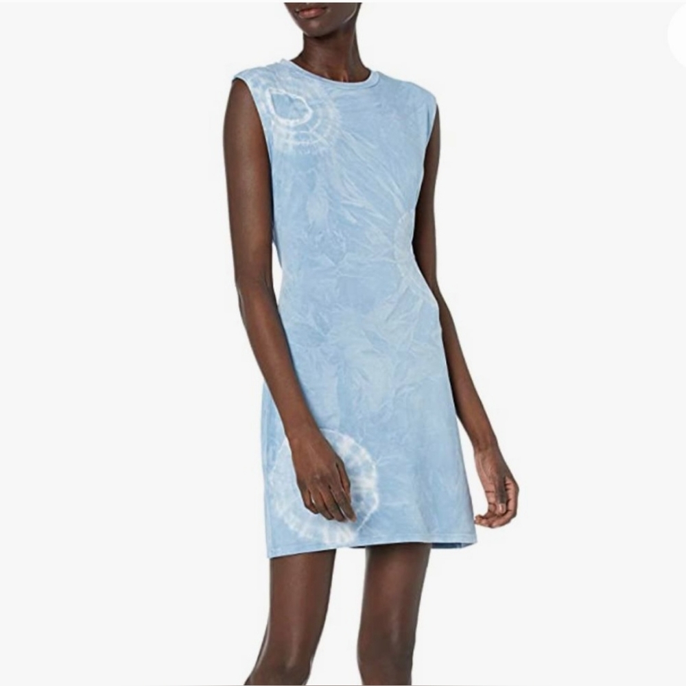 BB Dakota Saltwater Blue Tie-Dye dress- Size Large